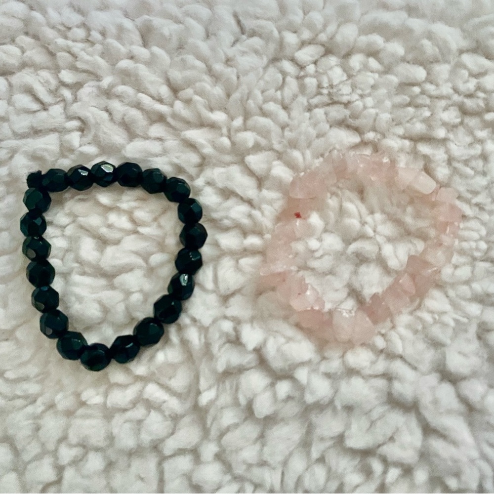 2 crystal bracelets